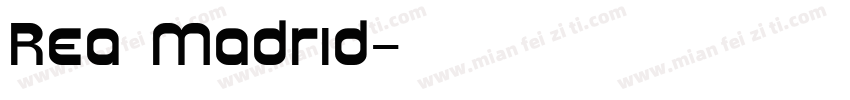 Rea Madrid字体转换